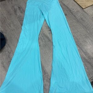 Aerie Light Blue Flare Leggings